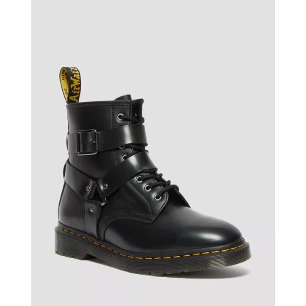 NEW Dr. Martens Cristofor Leather Harness Lace Up Boots Black Women's Size 6 - Picture 4 of 11